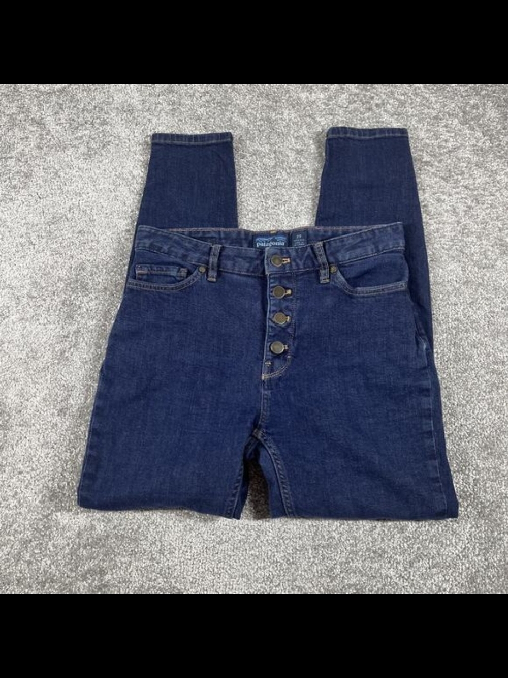 Patagonia Dark Blue Button-Fly Women’s Jeans